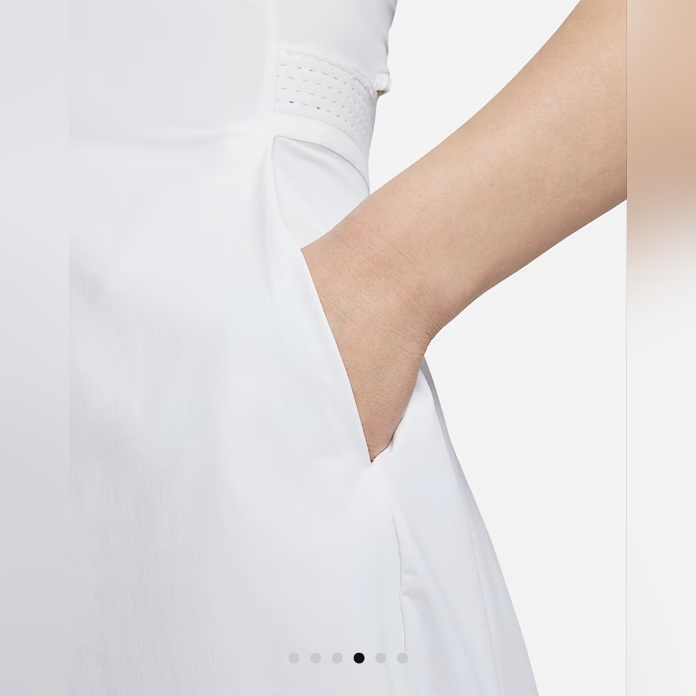 Nike Dri-FIT Advantage White Athletic Dress Size L - Picture 3 of 7